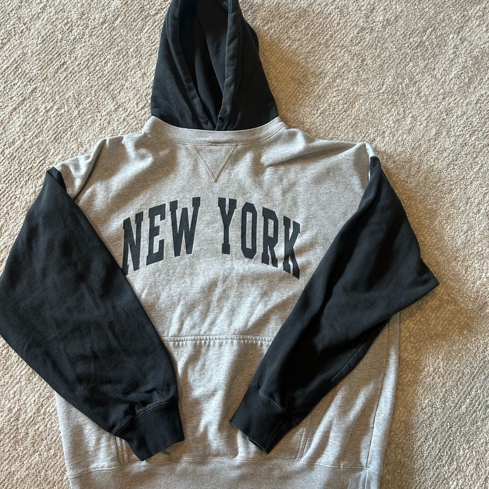 John Galt Womens New York Fleece Lined Long Sleeve Pullover Hoodie OSFA